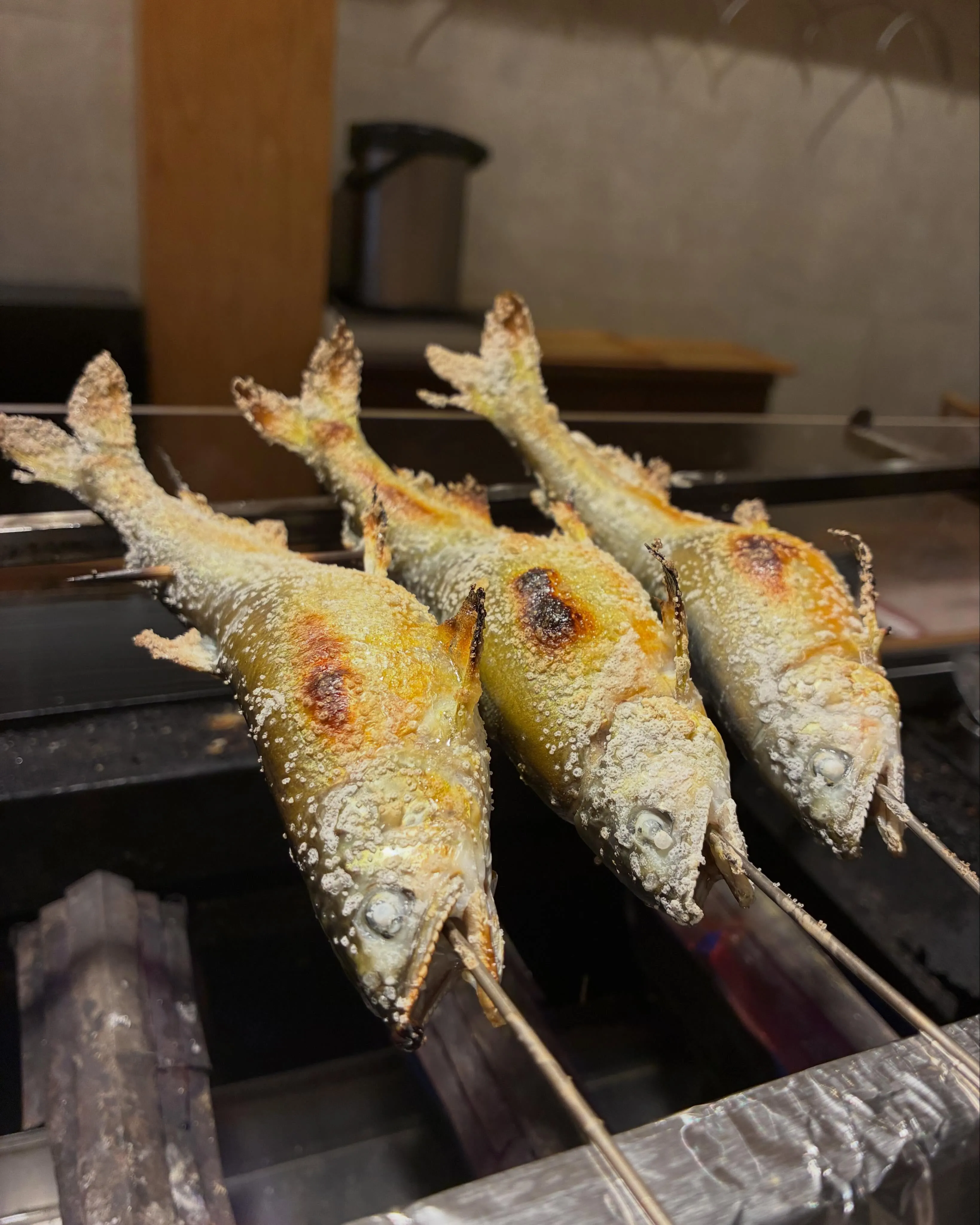 【鳥取　生本鮪と鮎塩焼き】